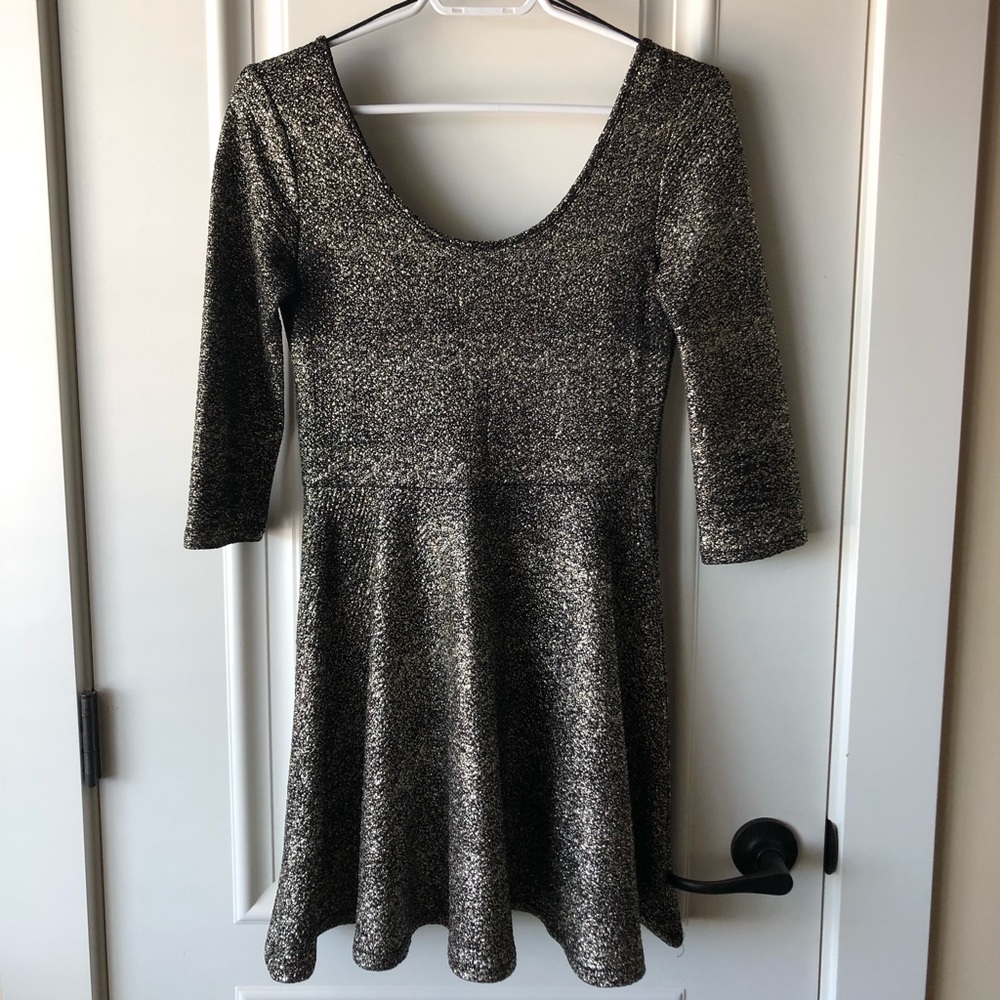 Cute Gold Speck Dress